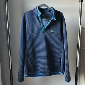 L.L. Bean Dark Blue Pullover with Light Blue Trim